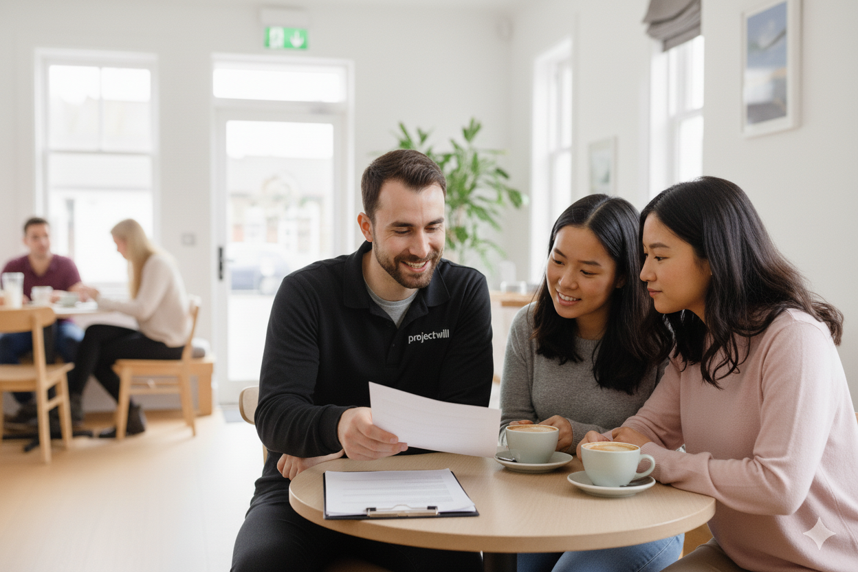 Estate planner with clients